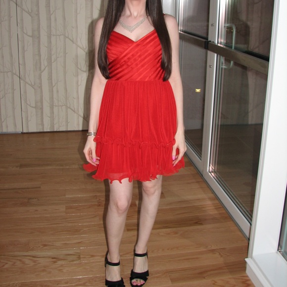 Marciano Red Ballerina Tulle Bustier Corset - Picture 2 of 7